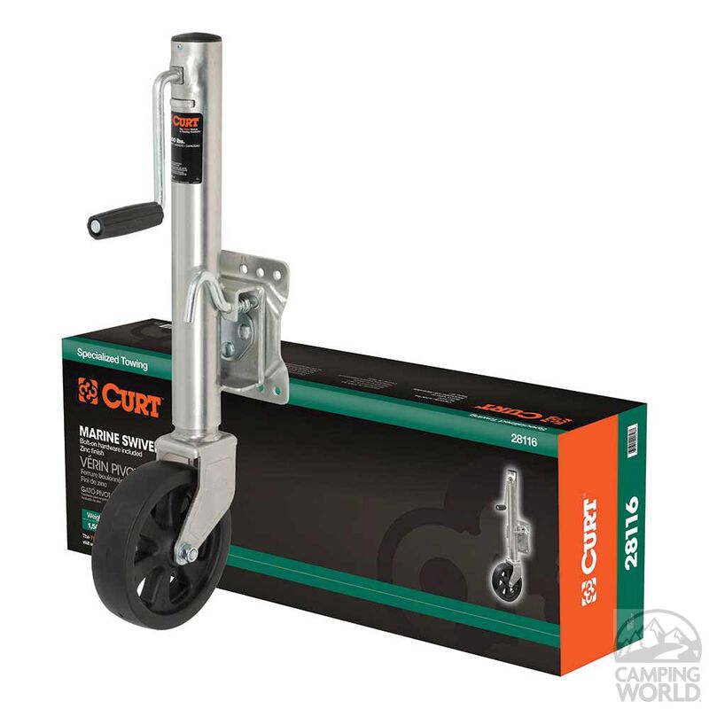 CURT Marine Jack, 1,500 lbs. wt. capacity, 10" travel, 8" dia. wheel image number 7
