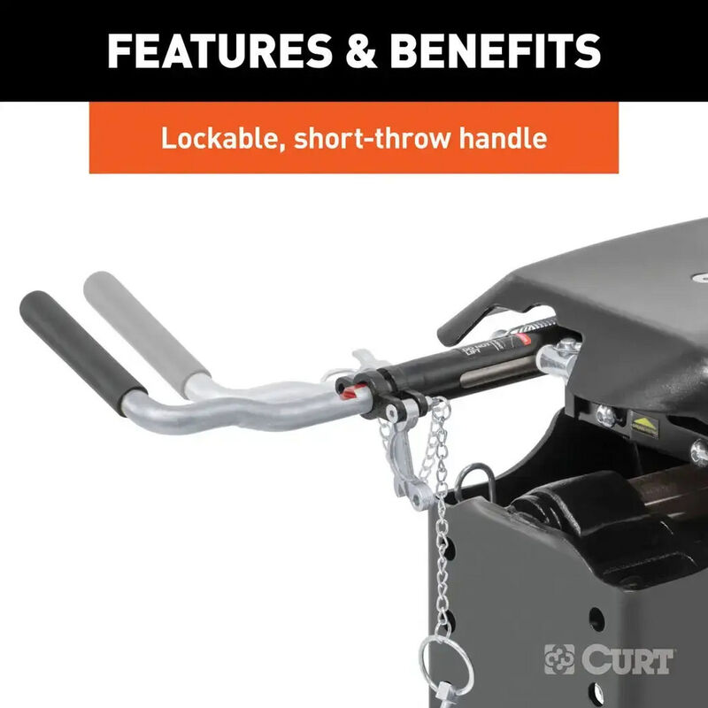 Curt 16130 Q20 5th Wheel Hitch, 20K  image number 5