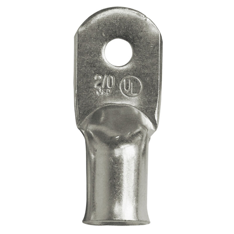 Ancor Tinned Copper Lugs, 2/0 AWG, 3/8" Screw, 2-Pk. image number 1