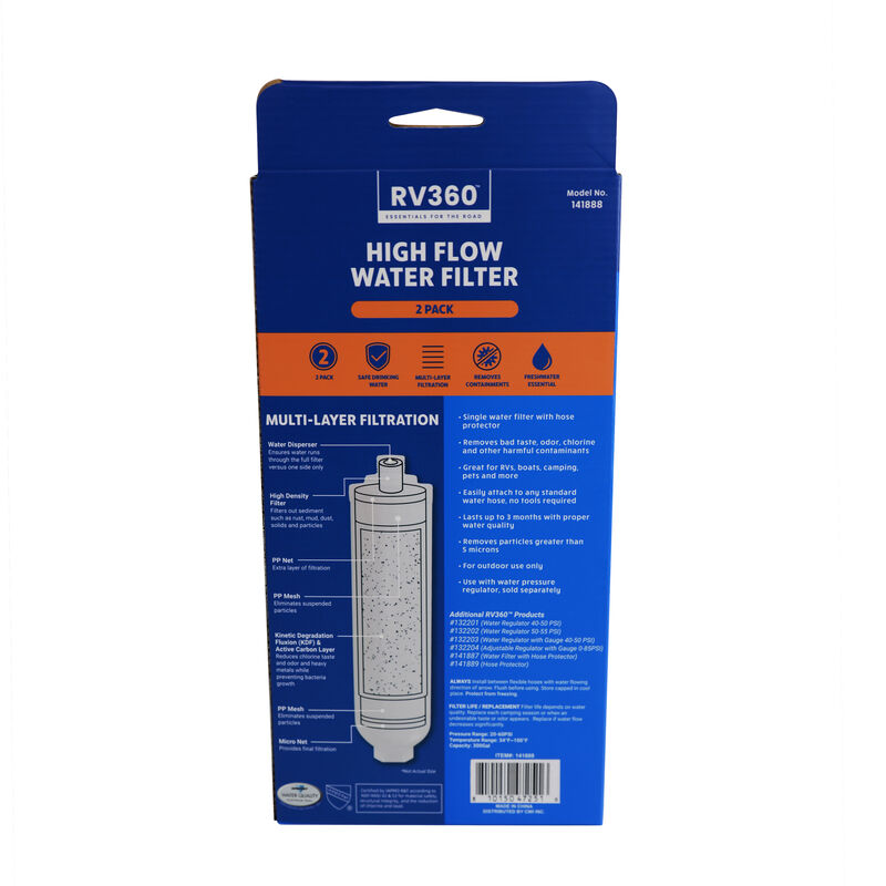 RV360 High Flow Water Filter, 2-Pack image number 11