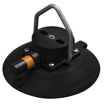 SeaSucker 6" Vacuum Mount with Stainless Steel Pointed D-Ring