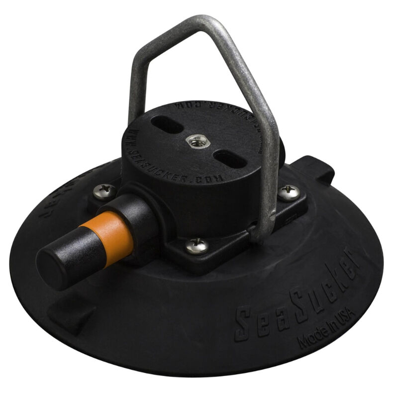 SeaSucker 6" Vacuum Mount with Stainless Steel Pointed D-Ring image number 1