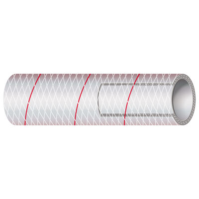 Shields 3/4" Polyester-Reinforced Red-Tracer Tubing, 25'L