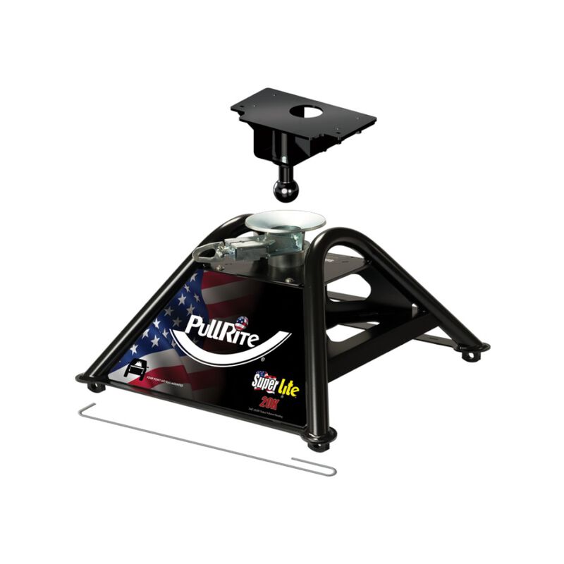 PullRite 2400 SuperLite 5th Wheel Hitch for ISR Series Rails, 20K image number 1