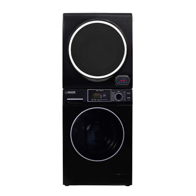 Equator Premium Stackable 15-lb. Washer + 3.5 cu.ft. Vented Digi Dryer, 110V, Black