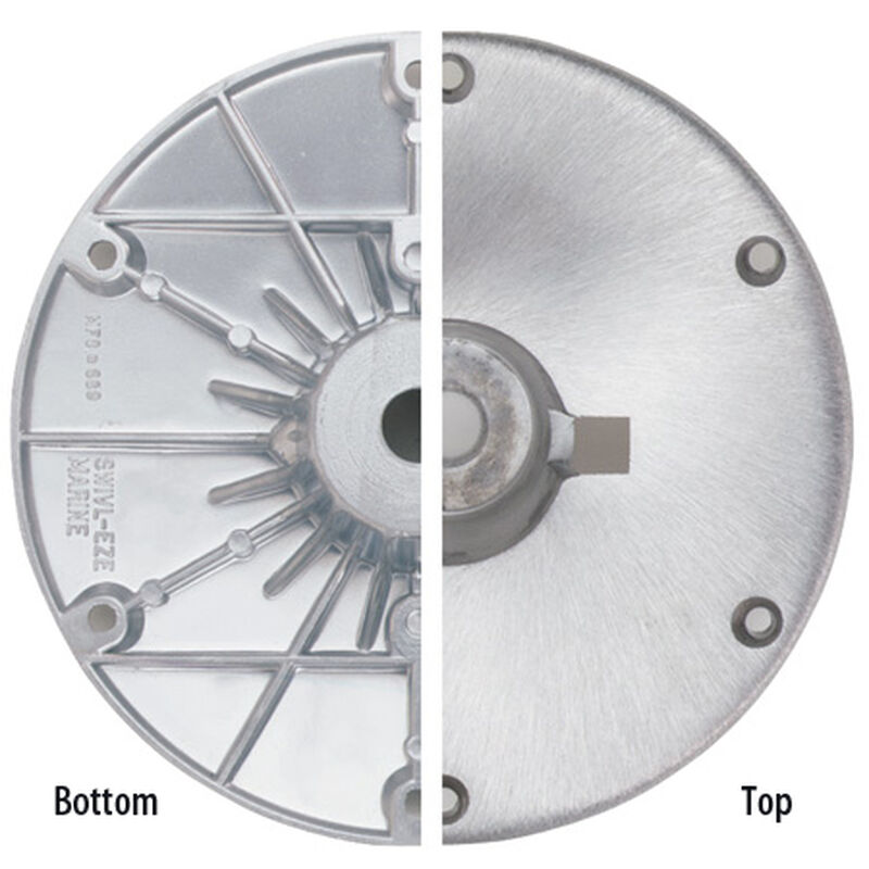 Swivl-Eze Wedge Brushed Aluminum Base Plate for 2" Wedge Pedestals image number 1