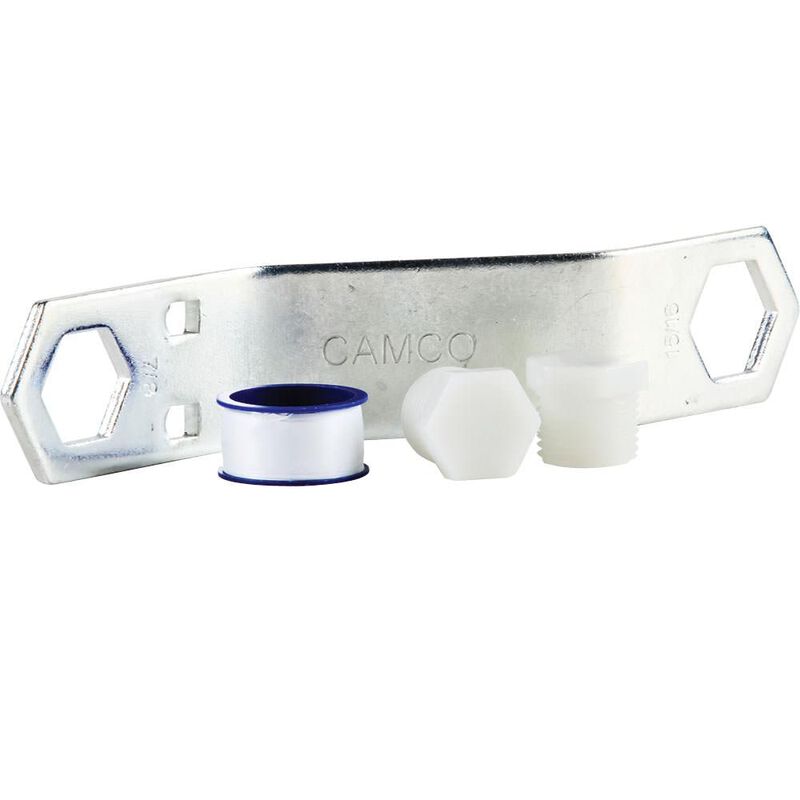 RV Water Heater Drain Plug Kit image number 1