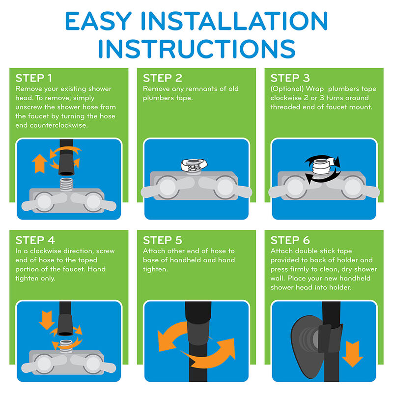 Oxygenics PowerFlow RV Handheld Shower Head Kit, Oil Rubbed Bronze image number 7