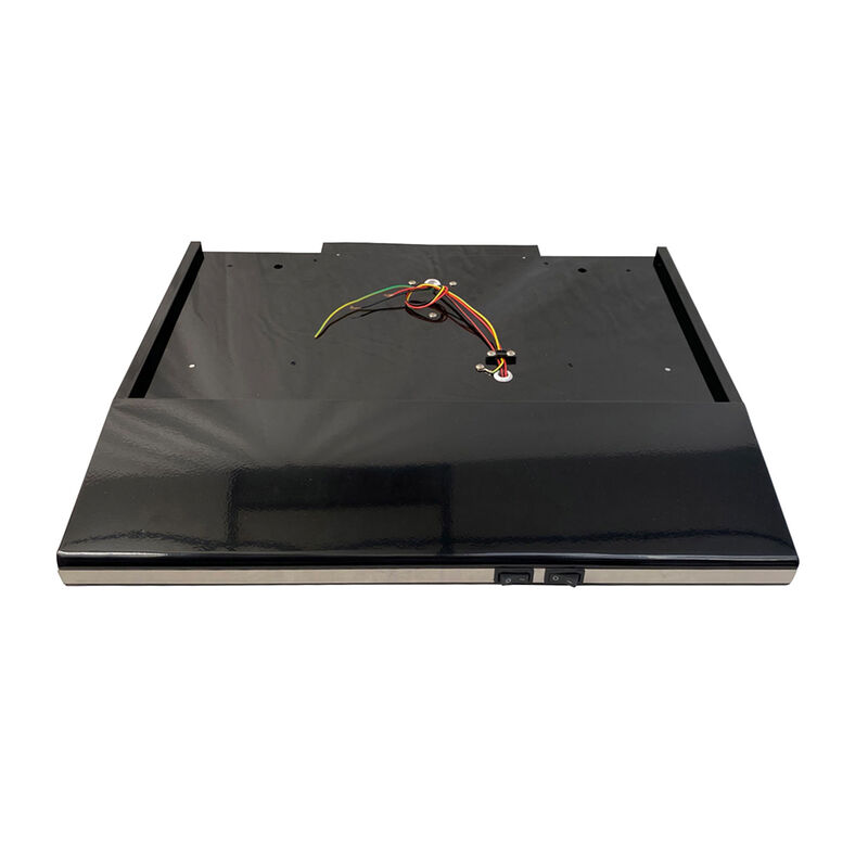Greystone 22" 12V Range Hood, Black with Stainless Steel Front image number 2