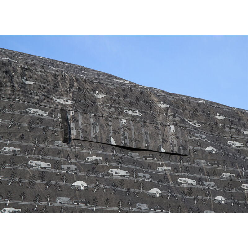 Camco Premium RV Cover, Travel Trailer, 24 to 26-Feet, RV Pattern Design image number 3