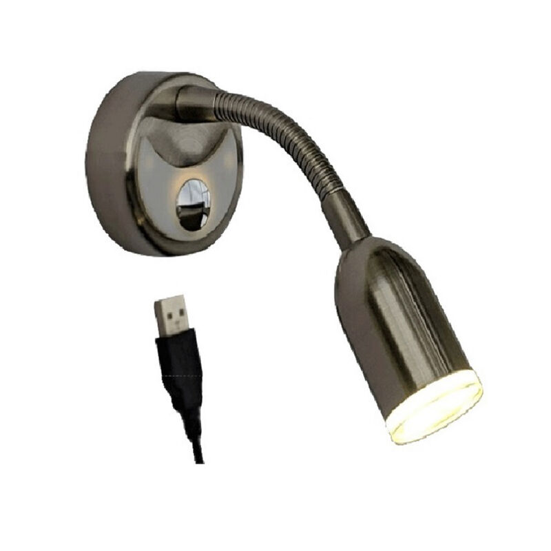 Flex USB Equipped 12 Volt LED Reading Light with Flexible Gooseneck image number 6