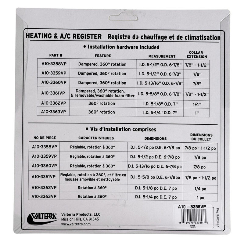Valterra Heating and A/C Register, 5" image number 8