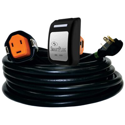 30 Amp 30' Cordset and Non-Metallic Inlet, Black/Black