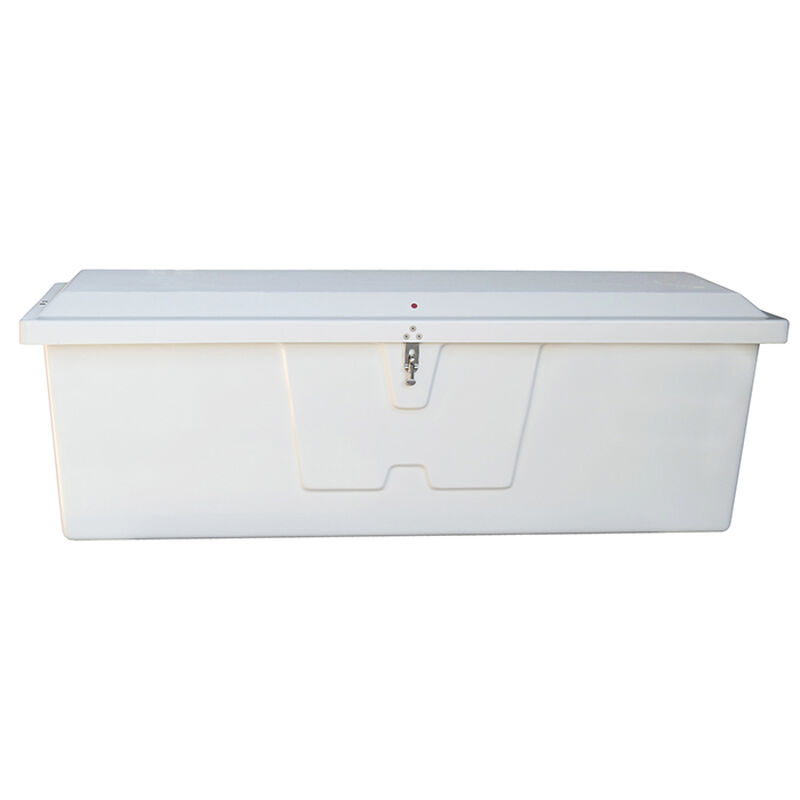 Stow 'N Go Fiberglass Dock Box White Deep Medium (28.25"H x 72.75"W x 28.25"H) image number 1