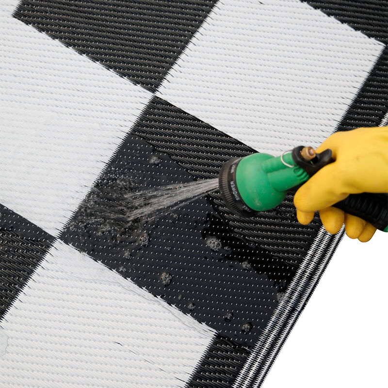 Venture Forward Reversible RV Patio Mat w/ Carry Bag, Checkered Frame image number 5