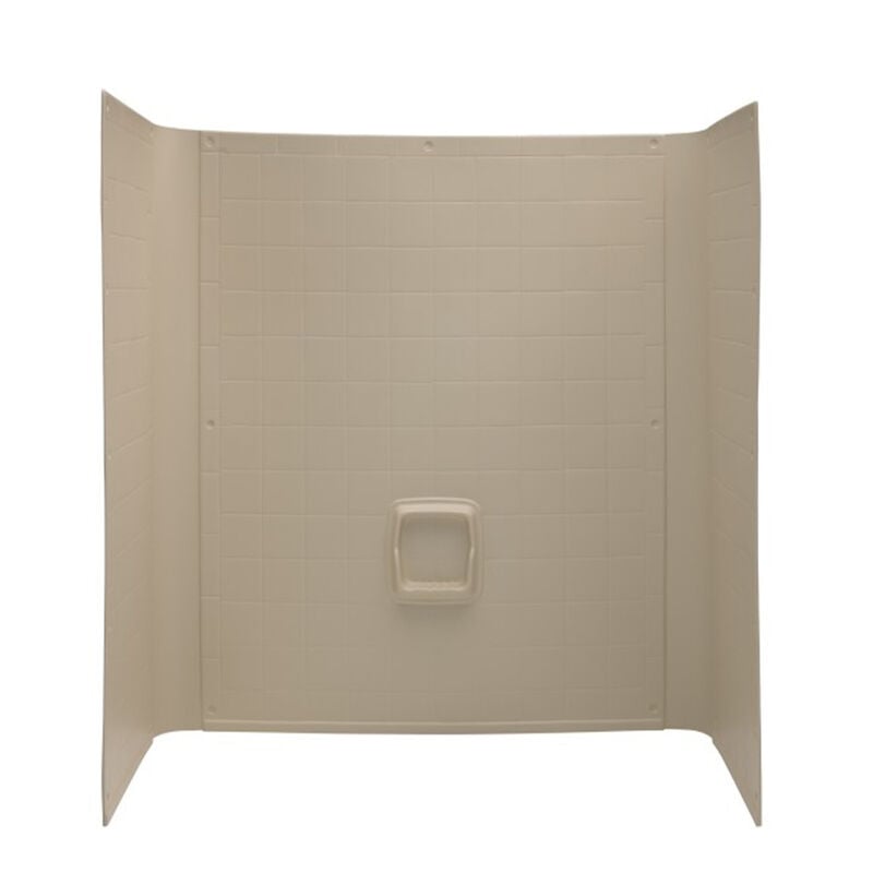 Lippert RV Bathtub Wall Surround, 40" x 54" x 58", Almond image number 1