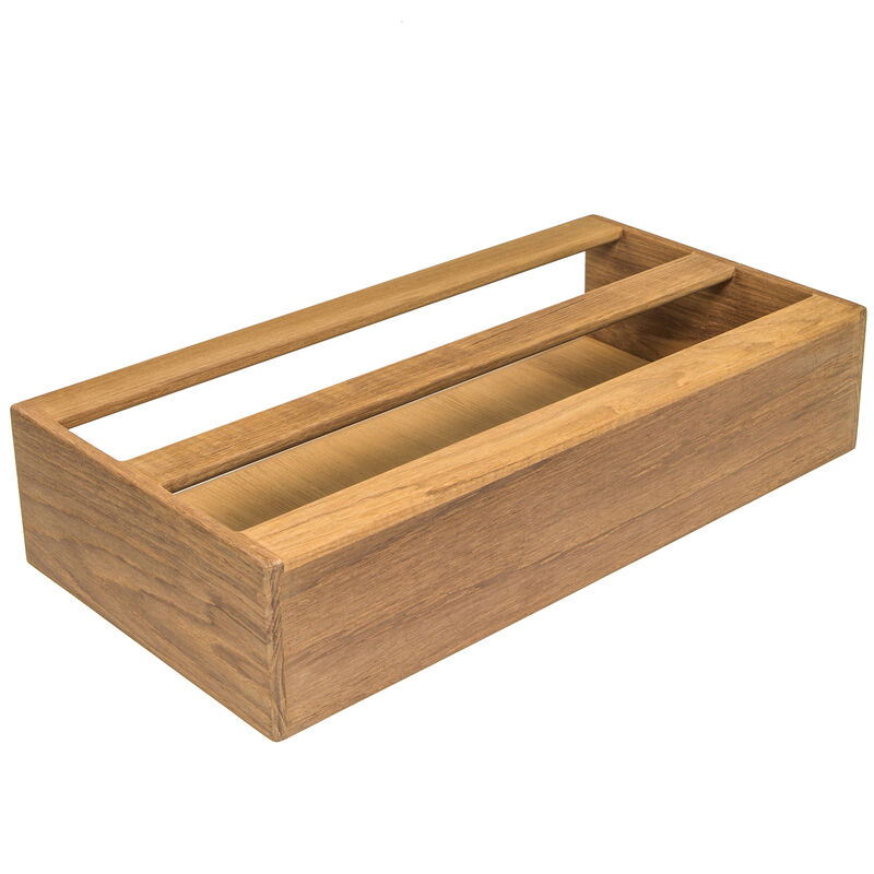Whitecap Teak Double-Wide Magazine Rack image number 3