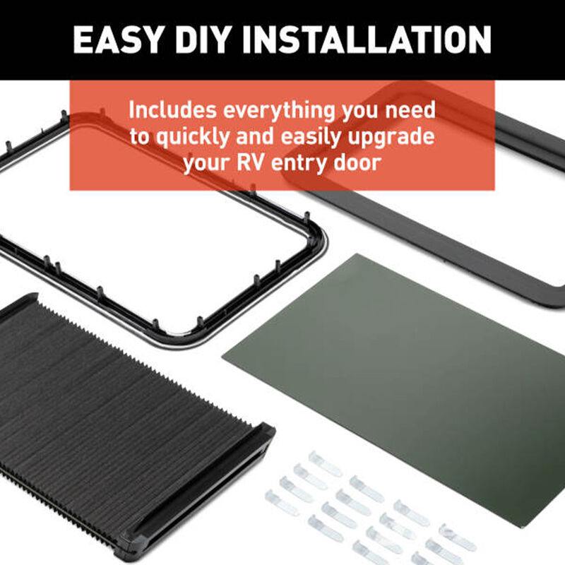 Lippert Thin Shade EcoCell Complete Window Shade Kit for RV Entry Doors image number 7