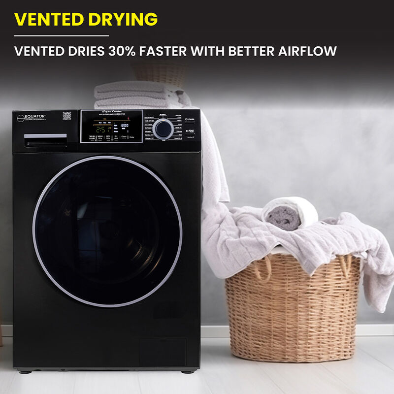 Equator Combo Washer Dryer, Vented-Dry, Black image number 10