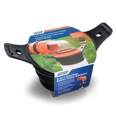 Camco 3-in-1 Flexible Sewer Hose Adapter