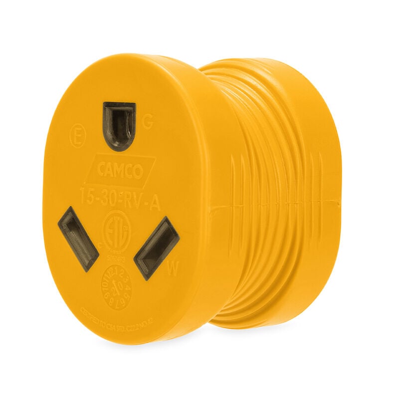 Camco 15A Male / 30A Female Power Grip Adapter image number 7