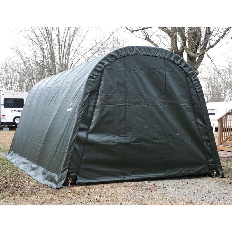 Round Style Shelter 12 x 20 x 8 Gray Cover image number 6