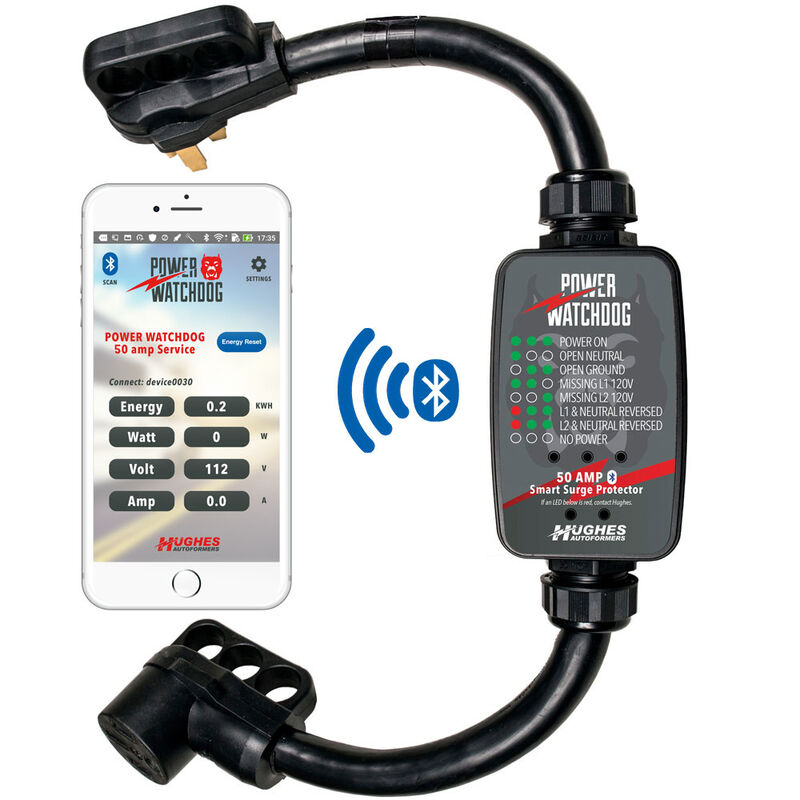 Hughes Autoformers Power Watchdog 50-Amp Bluetooth Surge Protector image number 2
