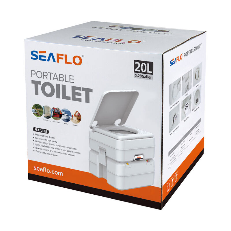 SEAFLO 5.3 Gallon Multifunctional Portable Toilet image number 8