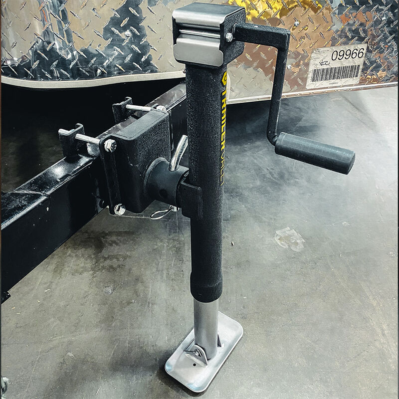 Trailer Valet 5,000 lbs Side Pipe Mount Bracket Drill Jack w/ Wheel image number 9