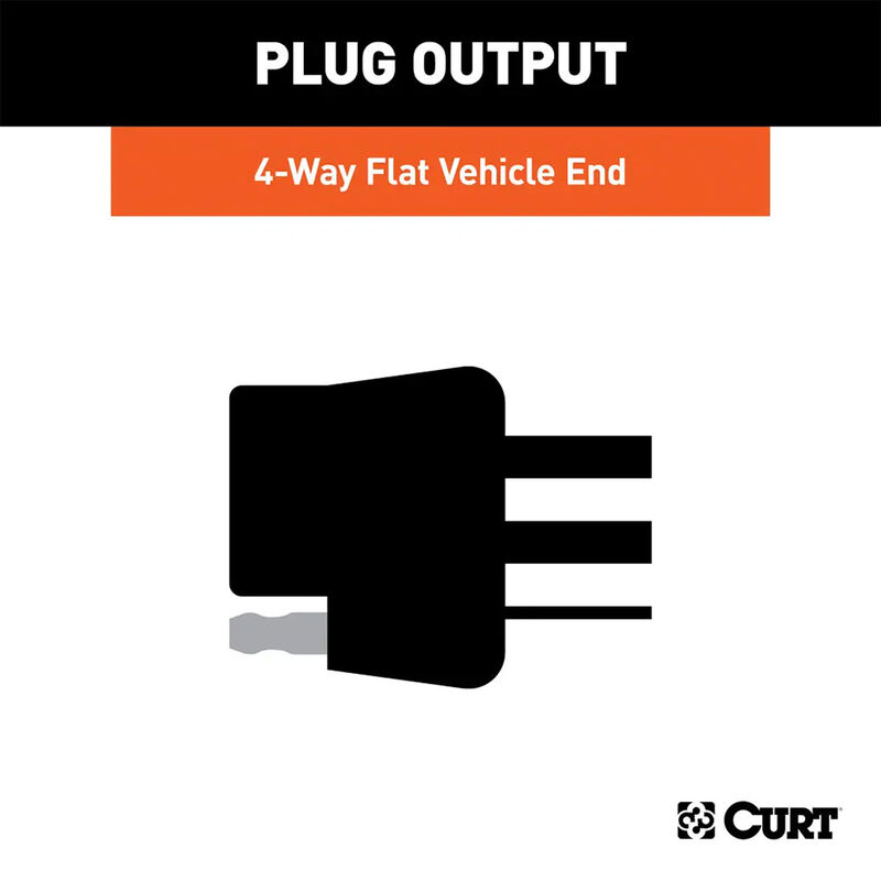 CURT 56320 Custom Wiring Harness, 4-Way Flat, Select Ford Escape image number 5