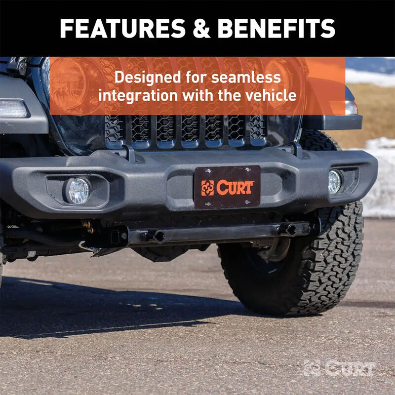 CURT 70129 Custom Tow Bar Base Plate, Select Jeep Gladiator JT image number 4