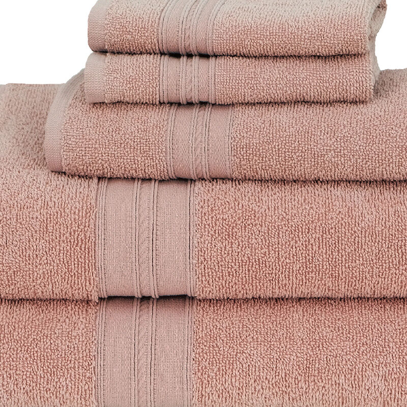 Enclave 5-Piece Turkish Cotton Towel Set, Blush image number 2