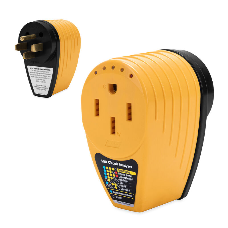 Camco 55309 Power Grip Power Defender RV 50A Circuit Analyzer image number 1