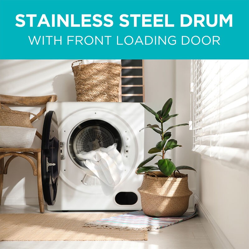 Black+Decker Portable 1.5 cu. ft. Dryer, White image number 6