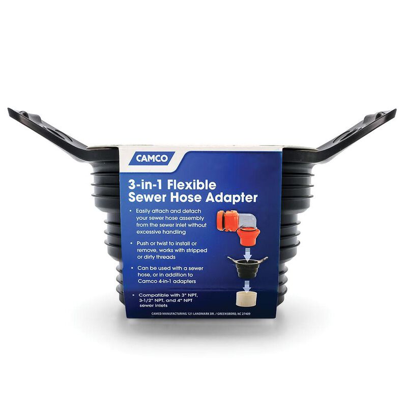 Camco 3-in-1 Flexible Sewer Hose Adapter image number 2