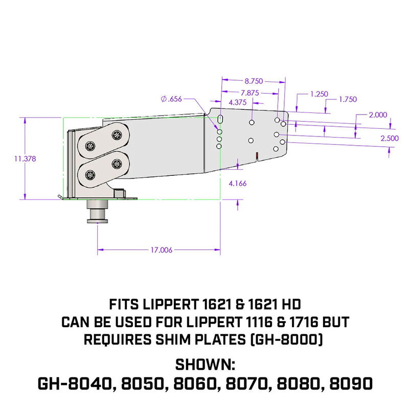 Gen-Y Hitch Executive 5th Wheel King Pin Box, 1.5K-3.5K Pin Weight, 21K Towing image number 7