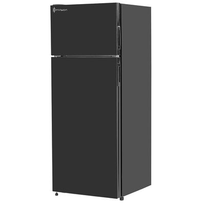 Invision 8CU Top Mount RV Fridge&mdash;Black (Left)