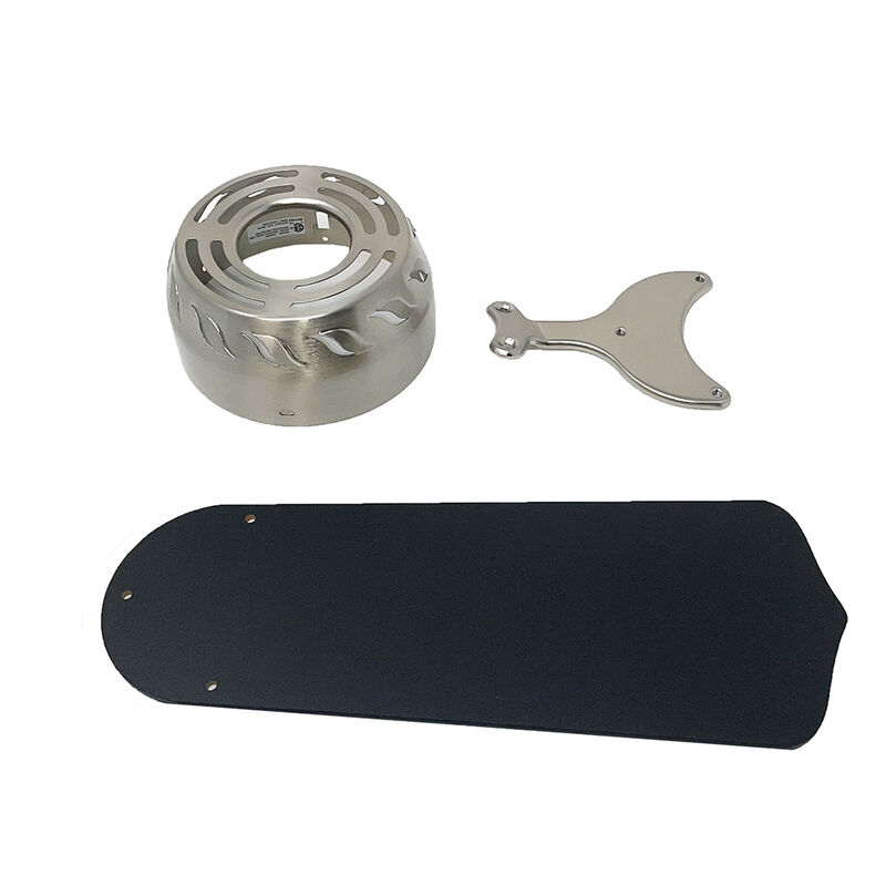 Trusty Products 36" RV 12V Ceiling Fan with Remote Control, Satin Nickel/Black image number 1