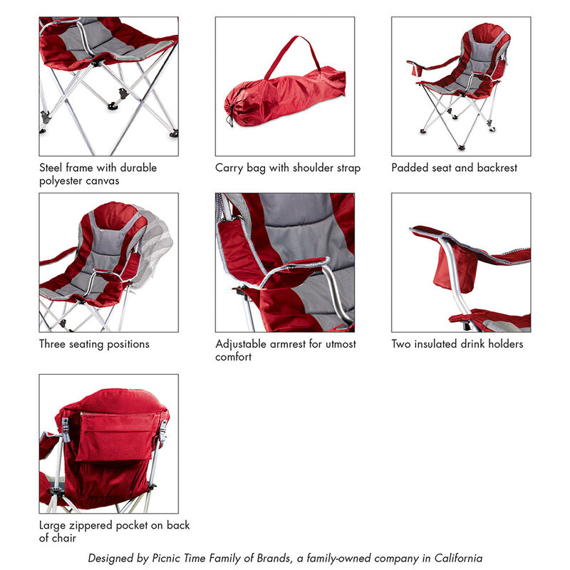 Oniva Reclining Camp Chair with Carry Bag image number 6