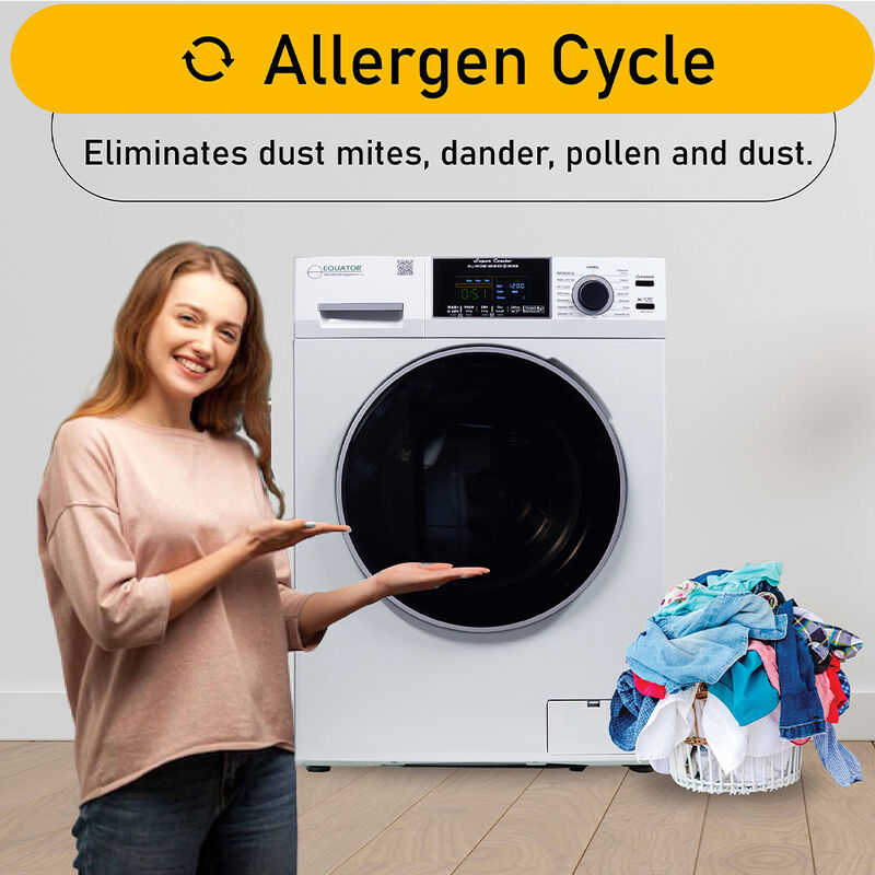 Equator 15-lb. All-in-One Combo Washer Dryer, White image number 16