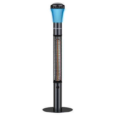 Epsilon 68&rdquo; Electric Infrared Tower Heater with Bluetooth, Silver