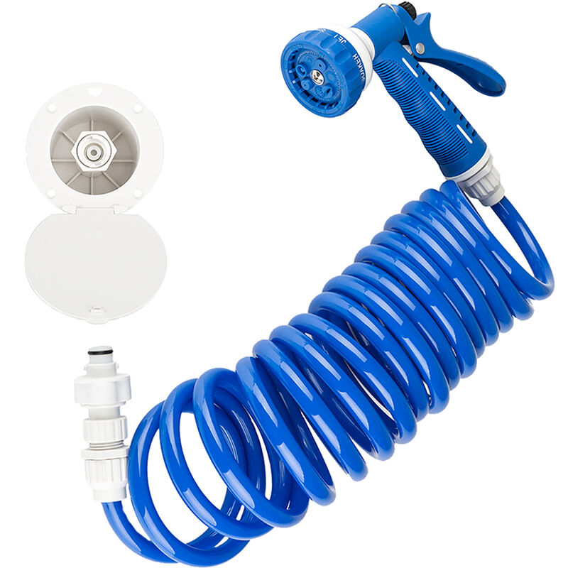 Dura Faucet RV Exterior Quick Connect Spray Dock Kit, Blue image number 1