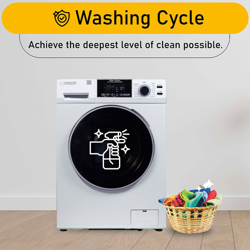 Equator 15-lb. All-in-One Combo Washer Dryer, White image number 18