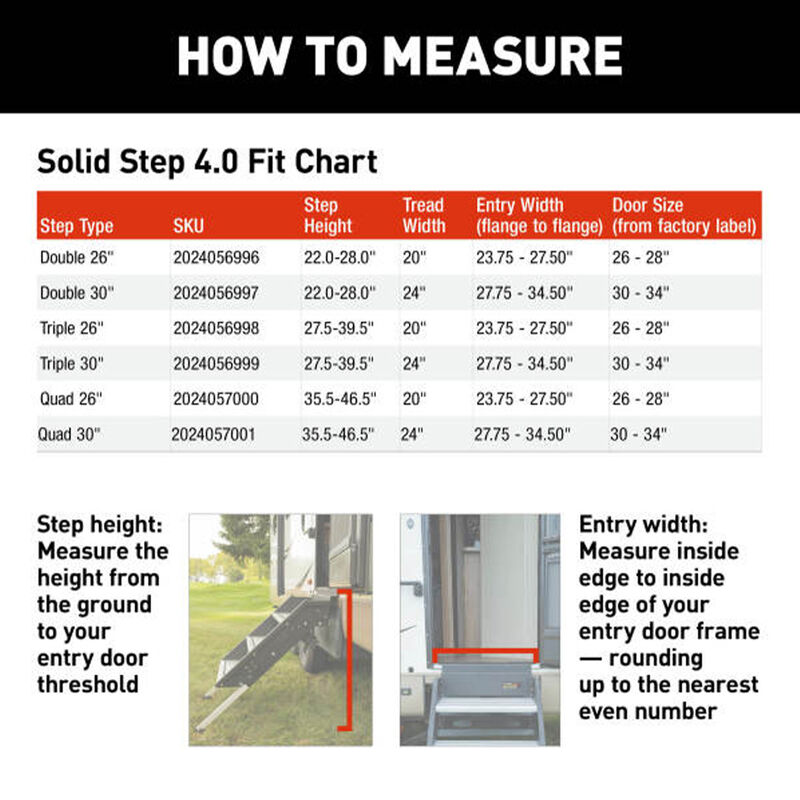 Lippert SolidStep 4.0 Premium RV Steps for 26" Doorway, Triple Step with Lift Assist image number 11