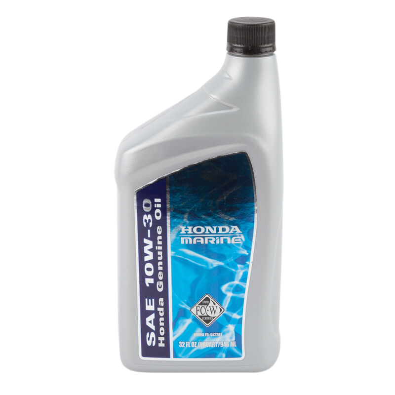 Honda Marine 10W-30 FC-W Engine Oil, quart image number 1