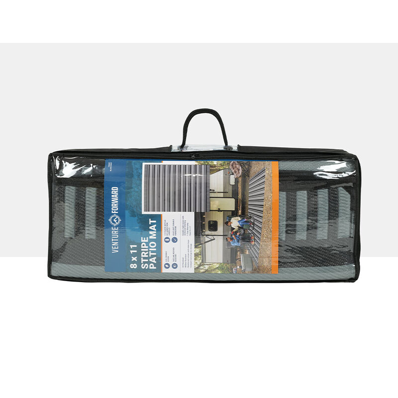 Venture Forward RV Patio Mat w/ Carry Bag, Stripe image number 9