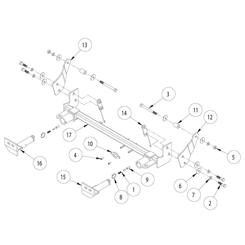 Roadmaster 521455-4 Crossbar-Style Baseplate Kit, 2010-2018 Jeep Wrangler JK image number 4