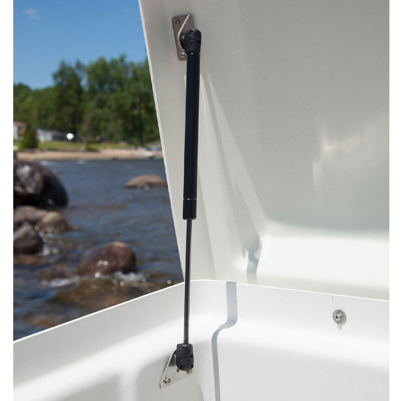 Stow 'N Go Fiberglass Fisherman's Dock Box White (24"H x 95"W x 22"D) image number 2