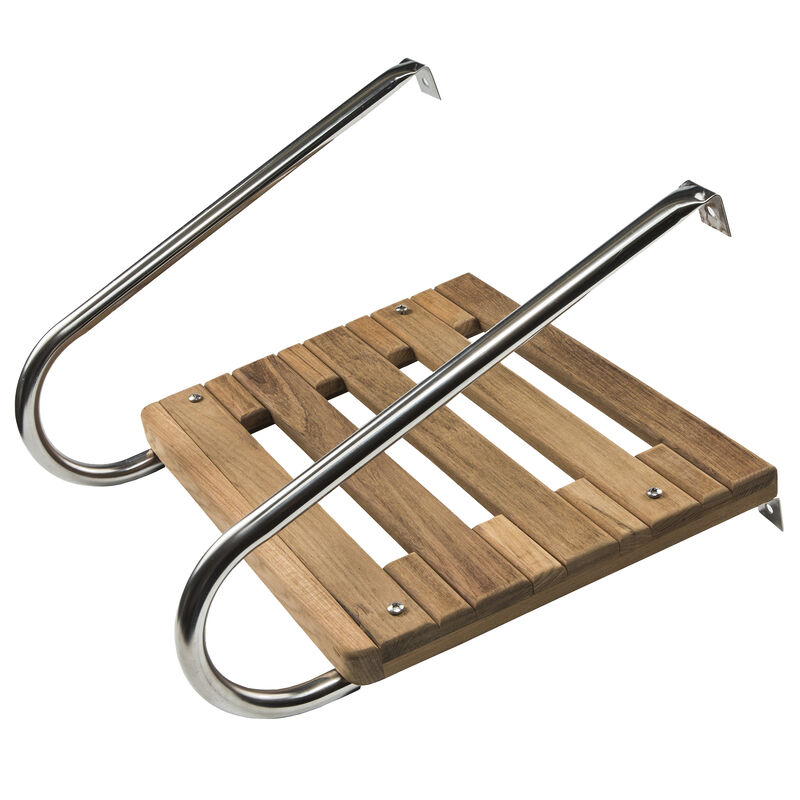 Whitecap Teak Swim Platform With Dual Handrails image number 4