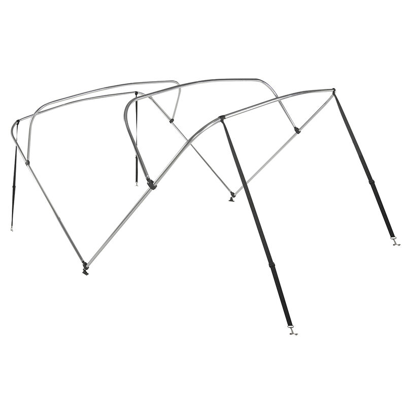 Shademate Bimini Top 4-Bow Aluminum Frame Only, 8'L x 42"H, 85"-90" Wide image number 2